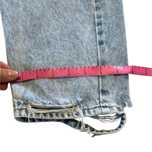 SHEIN EZwear Zipper Fly Tapered Jeans Straight Leg Light Wash Size 12/XL - Picture 7 of 9